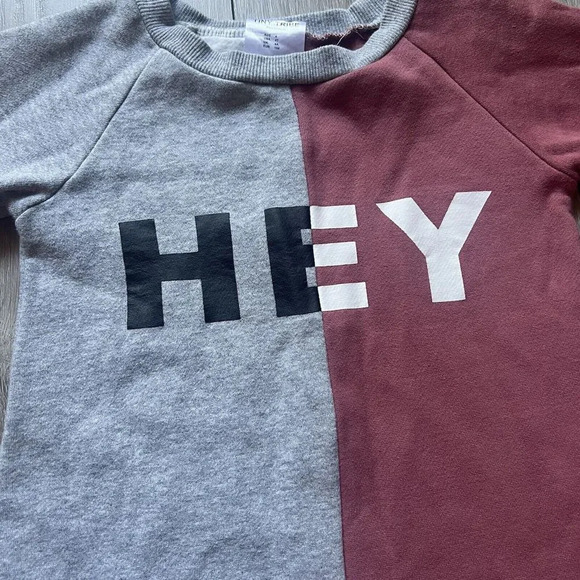 Tiny Tribe Girls Hey Segment Dip Back Tunic Size 4T Oversized/ Sweater/ Dress - Picture 4 of 8